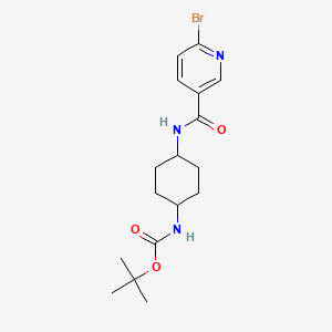 tert-Butyl ((1r,4r)-4-(6-bromonicotinamido)cyclohexyl)carbamate