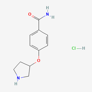 4-(Pyrrolidin-3-yloxy)benzamidehydrochloride