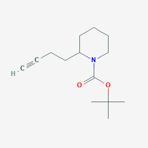 Tert-butyl 2-(but-3-yn-1-yl)piperidine-1-carboxylate