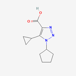 1-Cyclopentyl-5-cyclopropyl-1h-1,2,3-triazole-4-carboxylic acid