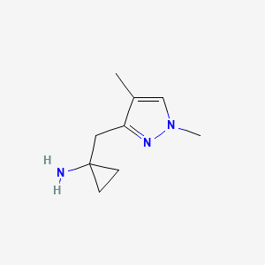 1-[(1,4-Dimethyl-1H-pyrazol-3-yl)methyl]cyclopropanamine