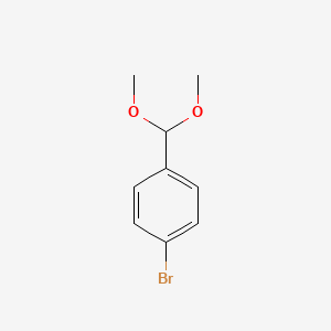 molecular formula C9H11BrO2 B1361330 4-溴苯甲醛二甲缩醛 CAS No. 24856-58-4