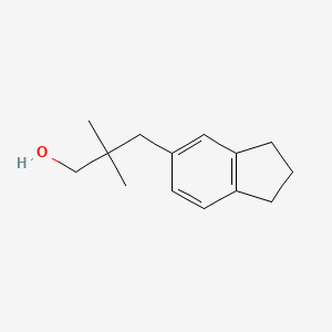 3-(2,3-dihydro-1H-inden-5-yl)-2,2-dimethylpropan-1-ol