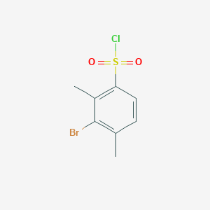 molecular formula C8H8BrClO2S B13613317 3-Bromo-2,4-dimethylbenzenesulfonyl chloride 