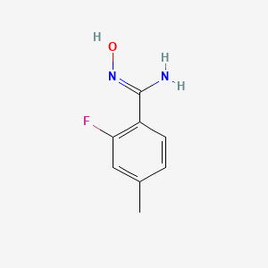 (Z)-2-fluoro-N'-hydroxy-4-methylbenzene-1-carboximidamide