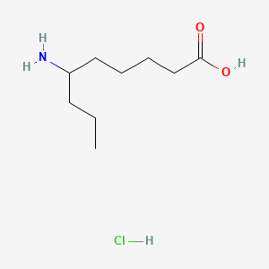 molecular formula C9H20ClNO2 B13613321 6-Aminononanoicacidhydrochloride 