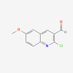 molecular formula C11H8ClNO2 B1361333 2-氯-6-甲氧基喹啉-3-甲醛 CAS No. 73568-29-3