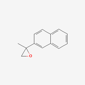 molecular formula C13H12O B13613349 2-Methyl-2-(naphthalen-2-yl)oxirane 