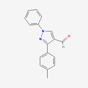 molecular formula C17H14N2O B1361335 1-Phenyl-3-p-tolyl-1h-pyrazole-4-carbaldehyde CAS No. 36640-52-5