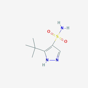 molecular formula C7H13N3O2S B13613364 3-(Tert-butyl)-1h-pyrazole-4-sulfonamide 