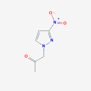 molecular formula C6H7N3O3 B1361337 1-(3-硝基吡唑-1-基)丙酮 CAS No. 131394-08-6