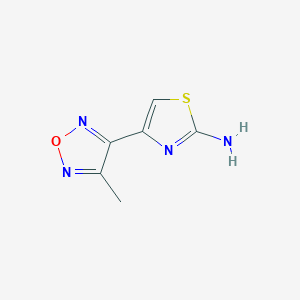 B1361338 4-(4-Methyl-furazan-3-yl)-thiazol-2-ylamine CAS No. 339311-69-2