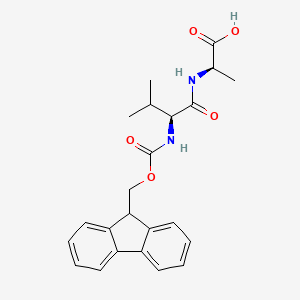 (2R)-2-[[(2S)-2-(9H-fluoren-9-ylmethoxycarbonylamino)-3-methylbutanoyl]amino]propanoic acid