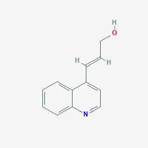 molecular formula C12H11NO B13613398 3-(Quinolin-4-yl)prop-2-en-1-ol 