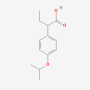 molecular formula C13H18O3 B13613449 2-(4-Isopropoxyphenyl)butanoic acid 