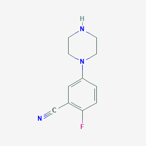 2-Fluoro-5-(piperazin-1-yl)benzonitrile