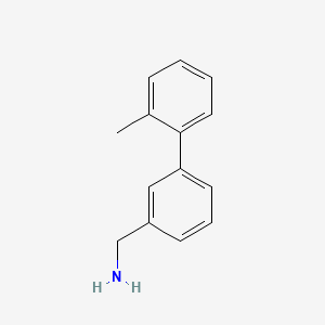 molecular formula C14H15N B13613492 [3-(2-Methylphenyl)phenyl]methanamine 