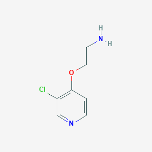 molecular formula C7H9ClN2O B13613499 2-((3-Chloropyridin-4-yl)oxy)ethan-1-amine 