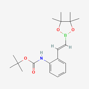 tert-Butyl (E)-(2-(2-(4,4,5,5-tetramethyl-1,3,2-dioxaborolan-2-yl)vinyl)phenyl)carbamate