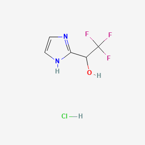 2,2,2-trifluoro-1-(1H-imidazol-2-yl)ethan-1-olhydrochloride