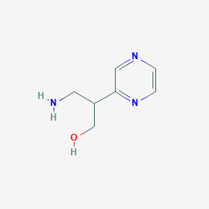 3-Amino-2-(pyrazin-2-yl)propan-1-ol