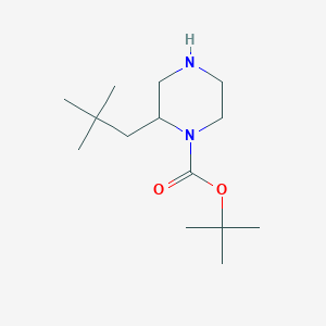 Tert-butyl 2-(2,2-dimethylpropyl)piperazine-1-carboxylate