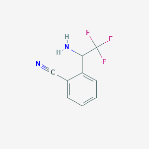 2-(1-Amino-2,2,2-trifluoro-ethyl)-benzonitrile