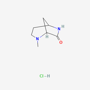 2-Methyl-2,6-diazabicyclo[3.2.1]octan-7-one hydrochloride