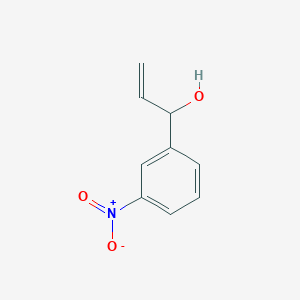 molecular formula C9H9NO3 B13613625 1-(3-Nitrophenyl)prop-2-en-1-ol 