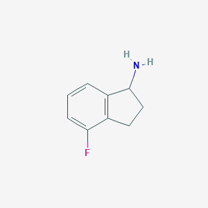 molecular formula C9H10FN B136137 4-Fluoro-2,3-dihydro-1H-inden-1-amine CAS No. 148960-38-7