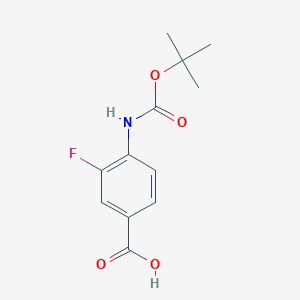 4-((tert-Butoxycarbonyl)amino)-3-fluorobenzoic acid