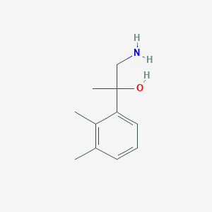 molecular formula C11H17NO B13613714 1-Amino-2-(2,3-dimethylphenyl)propan-2-ol 