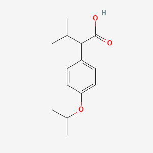 molecular formula C14H20O3 B13613724 2-(4-Isopropoxyphenyl)-3-methylbutanoic acid 