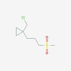 1-(Chloromethyl)-1-(3-(methylsulfonyl)propyl)cyclopropane