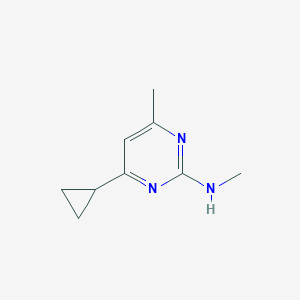 molecular formula C9H13N3 B13613851 4-cyclopropyl-N,6-dimethylpyrimidin-2-amine 