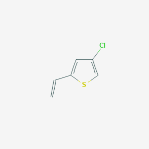 molecular formula C6H5ClS B13613856 4-Chloro-2-vinylthiophene 