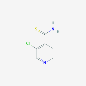 molecular formula C6H5ClN2S B13613859 3-Chloro-4-pyridinecarbothioamide 