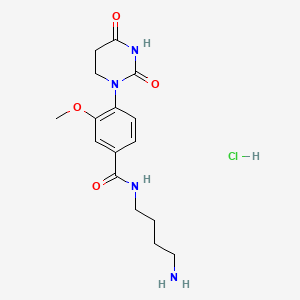 N-(4-Aminobutyl)-4-(2,4-dioxotetrahydropyrimidin-1(2H)-yl)-3-methoxybenzamide hydrochloride