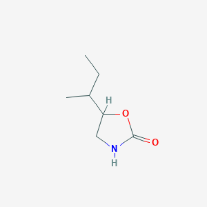 molecular formula C7H13NO2 B13613920 5-(Butan-2-yl)-1,3-oxazolidin-2-one 