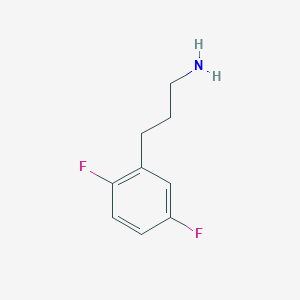 molecular formula C9H11F2N B13613952 3-(2,5-Difluoro-phenyl)-propylamine 