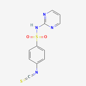 molecular formula C11H8N4O2S2 B1361400 4-isothiocyanato-N-pyrimidin-2-ylbenzenesulfonamide CAS No. 64047-46-7
