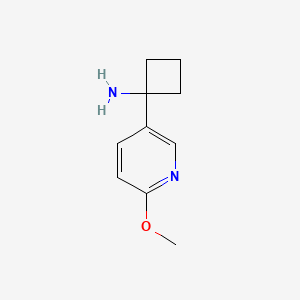 1-(6-Methoxypyridin-3-YL)cyclobutan-1-amine