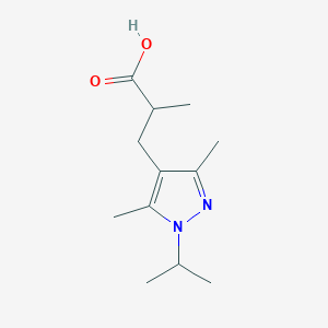 3-(1-Isopropyl-3,5-dimethyl-1h-pyrazol-4-yl)-2-methylpropanoic acid