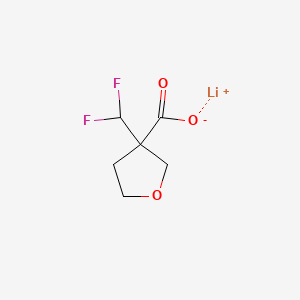 Lithium(1+)3-(difluoromethyl)oxolane-3-carboxylate