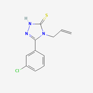 molecular formula C11H10ClN3S B1361407 4-allyl-5-(3-chlorophenyl)-4H-1,2,4-triazole-3-thiol CAS No. 92286-36-7