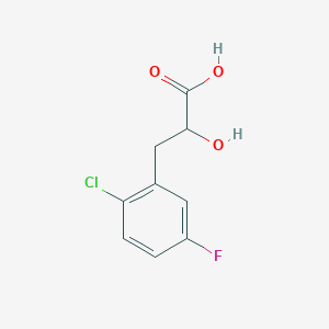 3-(2-Chloro-5-fluorophenyl)-2-hydroxypropanoic acid