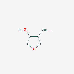 molecular formula C6H10O2 B13614094 4-Vinyltetrahydrofuran-3-ol 