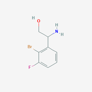 2-Amino-2-(2-bromo-3-fluorophenyl)ethan-1-ol