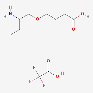 molecular formula C10H18F3NO5 B13614130 4-(2-Aminobutoxy)butanoicacid,trifluoroaceticacid 