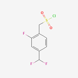 [4-(Difluoromethyl)-2-fluorophenyl]methanesulfonylchloride